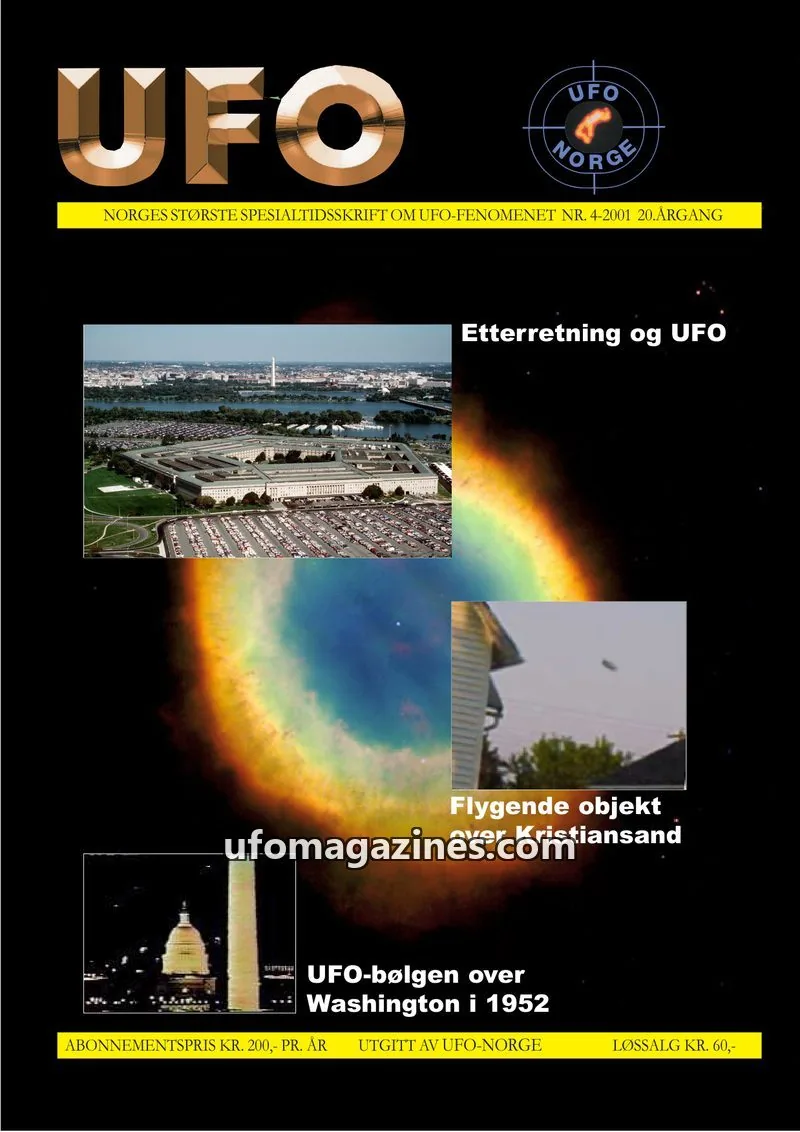 Cover of UFO issue 4-2001: UFO