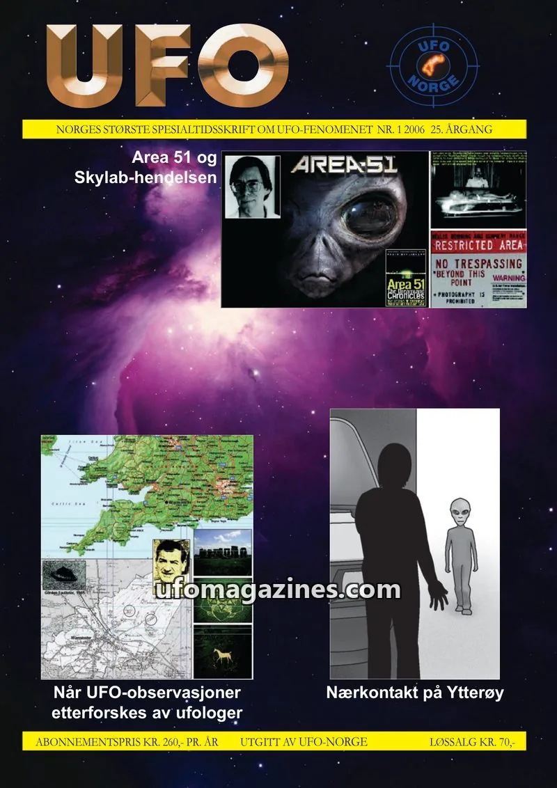 Cover of UFO issue 1: UFO NORGE
