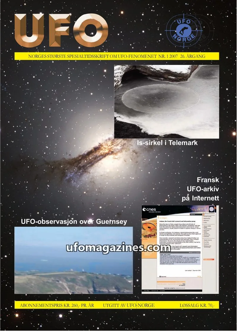 Cover of UFO issue 1 2007: UFO