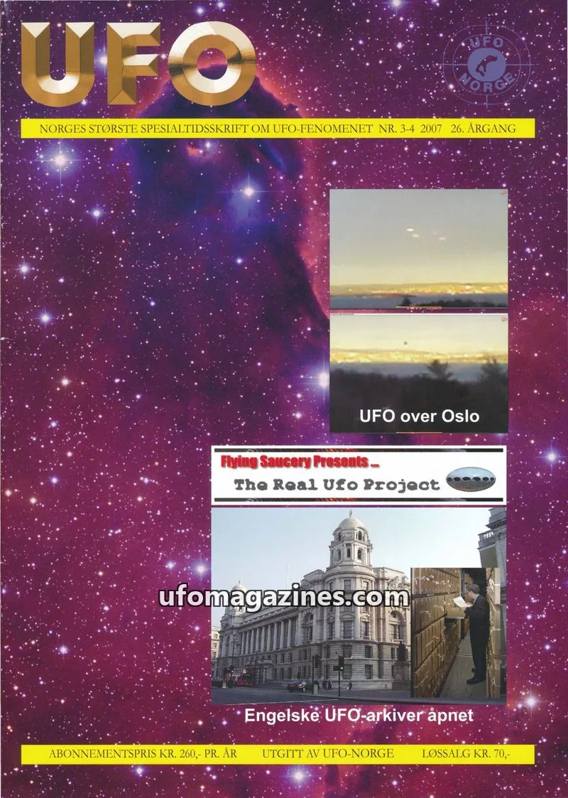 Cover of UFO issue 3-4: UFO