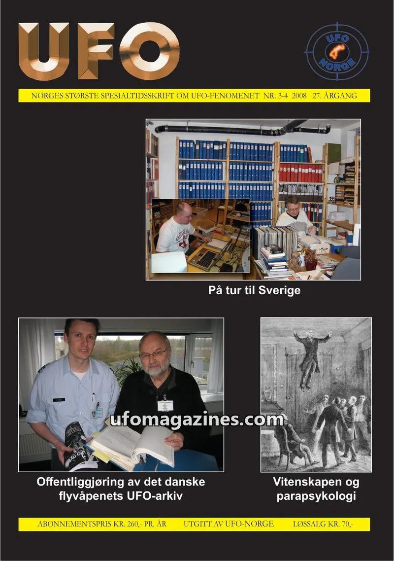 Cover of UFO issue 3-4: UFO