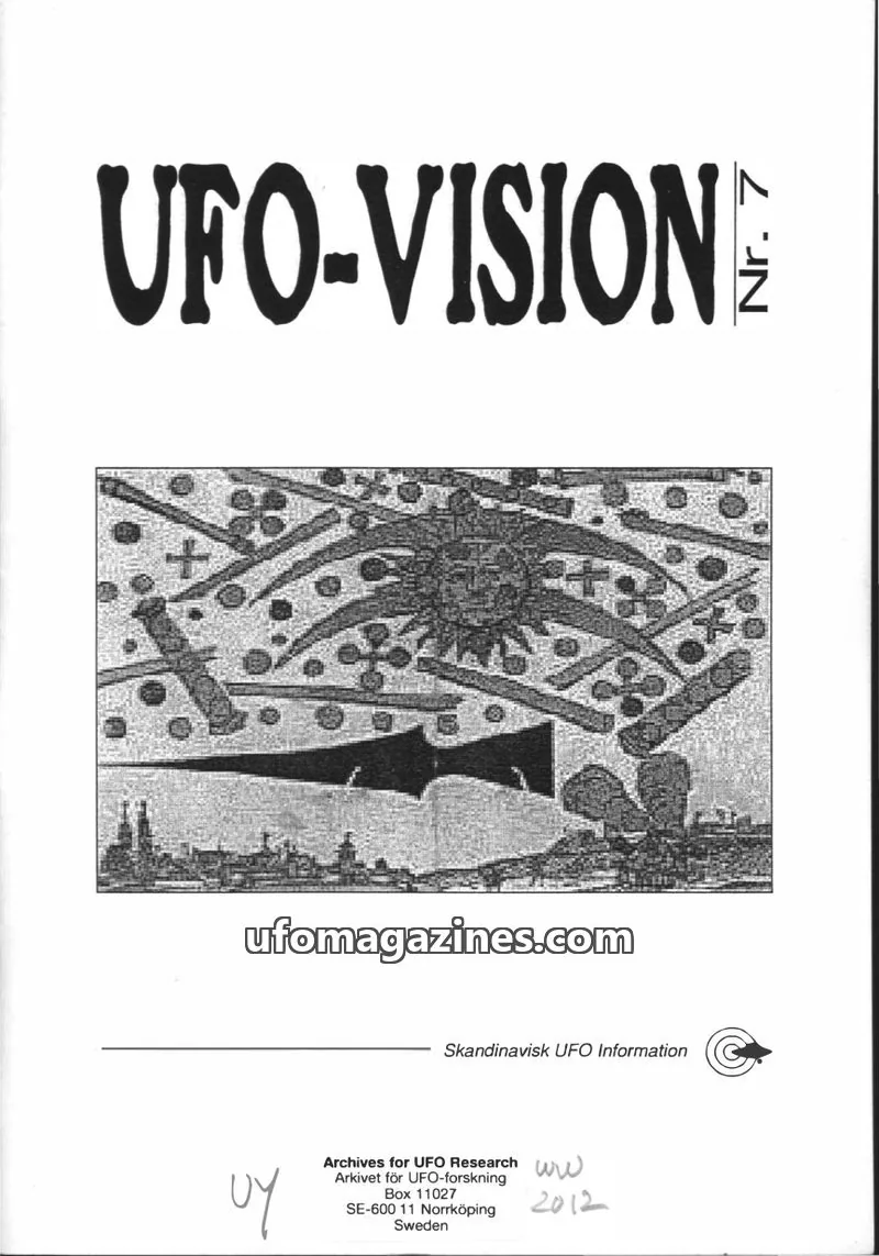 Cover of UFO Vision (SUFOI) issue 7: UFO-VISION
