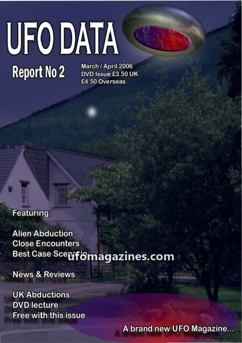 Cover of UFOdata Magazine issue Report No 2: UFO DATA