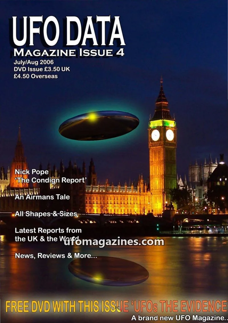 Cover of UFOdata Magazine issue 4: UFO DATA