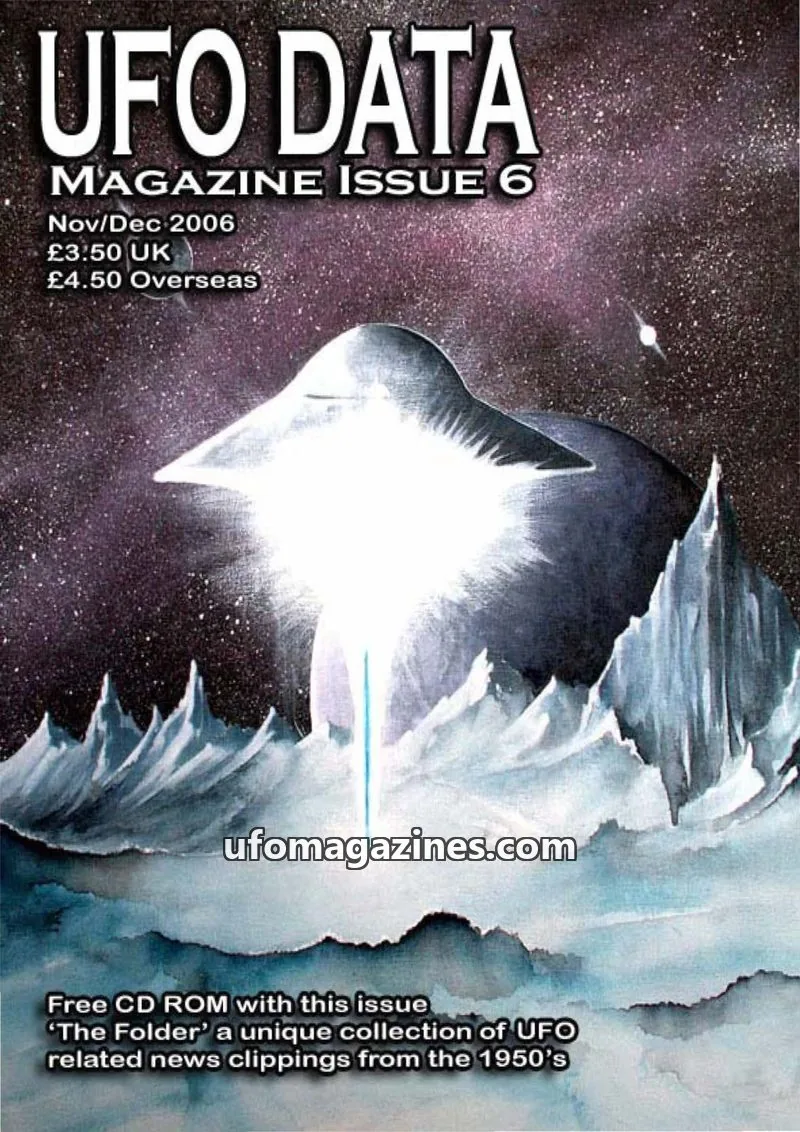 Cover of UFOdata Magazine issue 6: UFO DATA MAGAZINE
