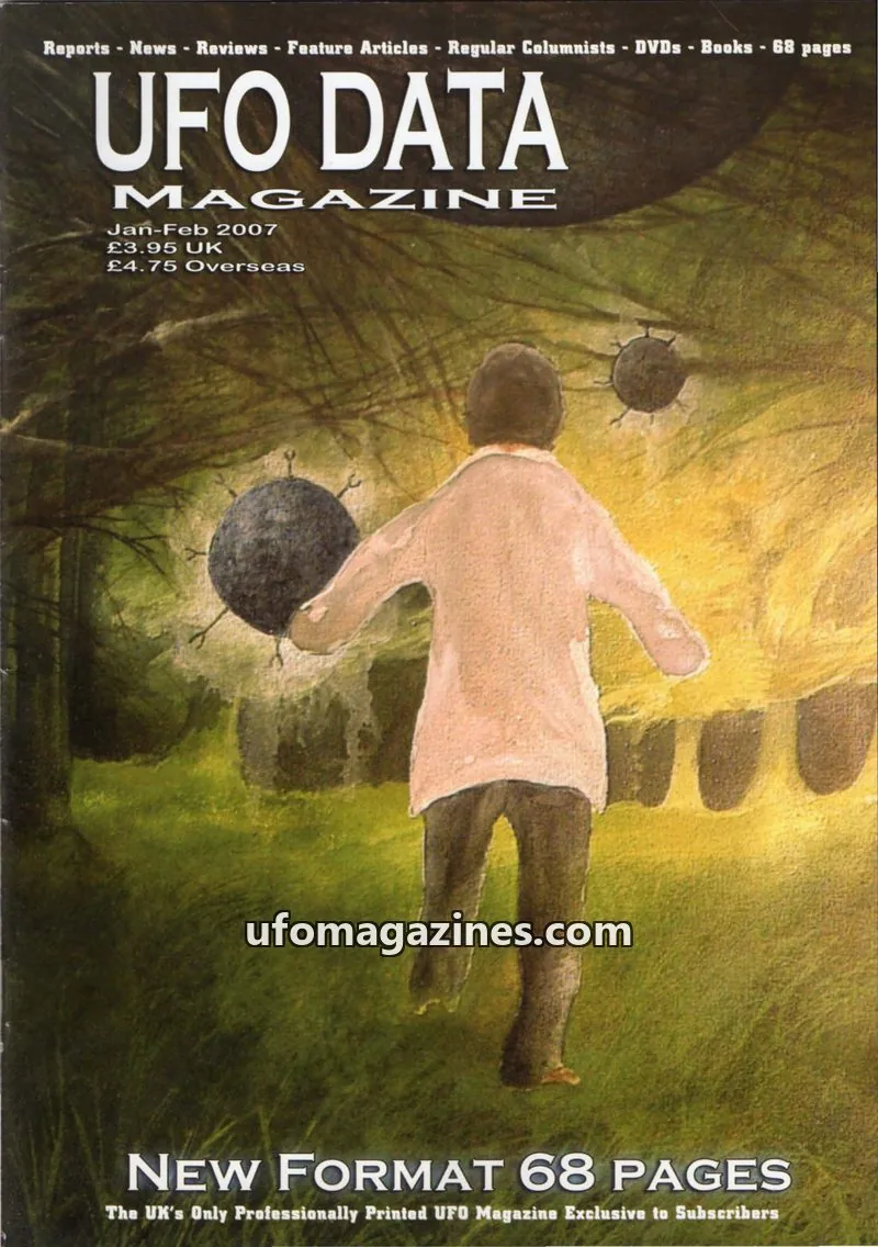 Cover of UFOdata Magazine issue 6: UFO DATA MAGAZINE