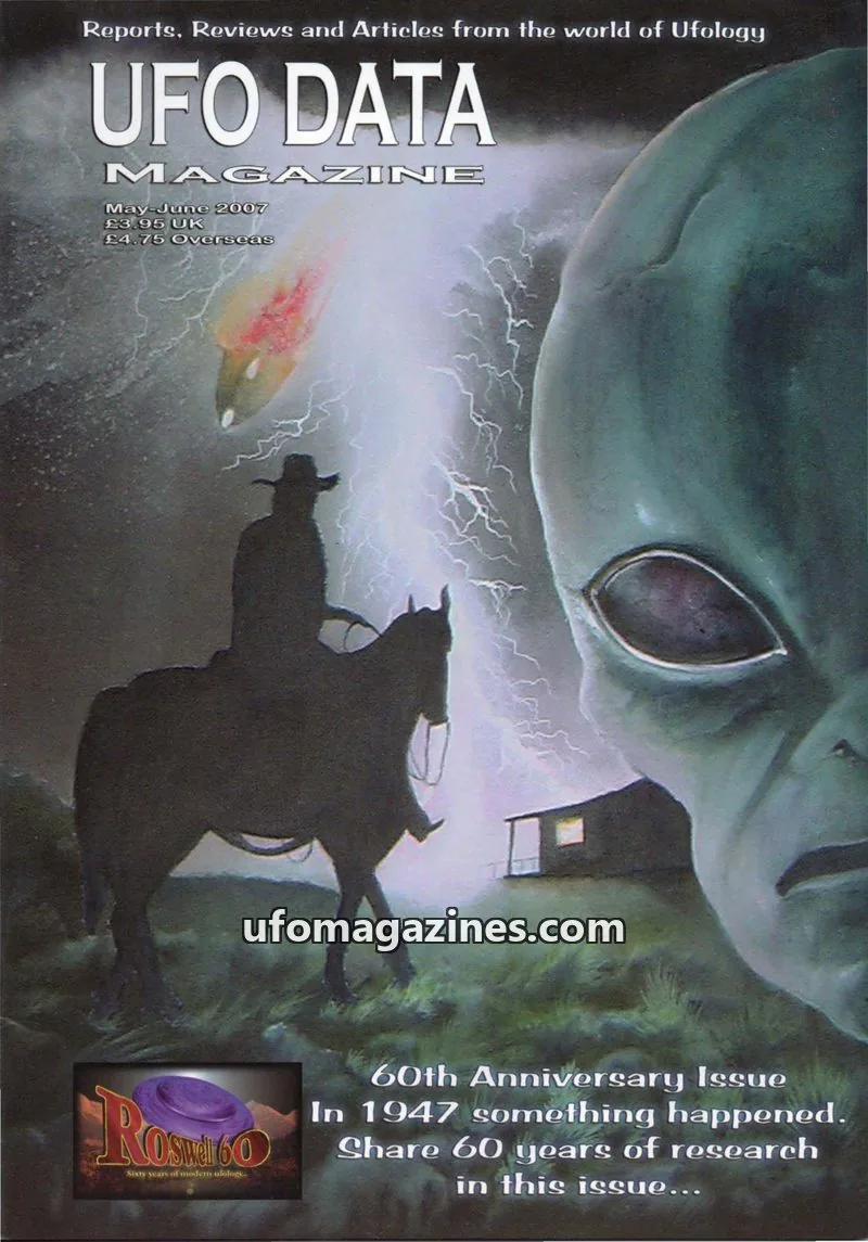 Cover of UFOdata Magazine issue May-June 2007: UFO DATA MAGAZINE