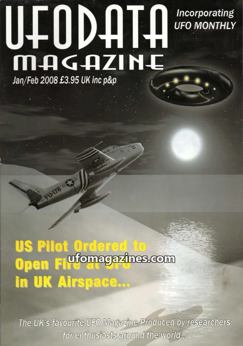 Cover of UFOdata Magazine issue Jan/Feb 2008: UFODATA MAGAZINE