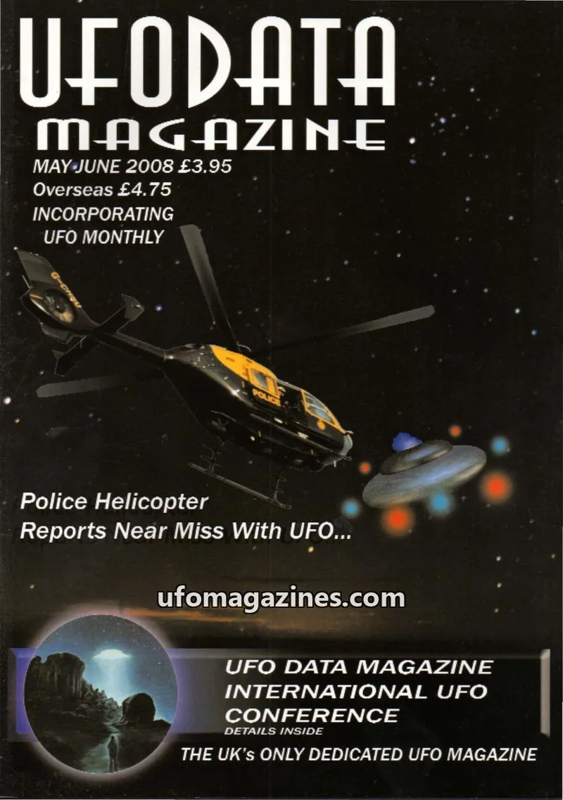 Cover of UFOdata Magazine issue May-June 2008: UFODATA MAGAZINE