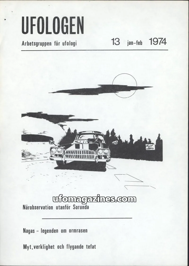 Cover of Ufologen (AFU) issue 13: UFOLOGEN