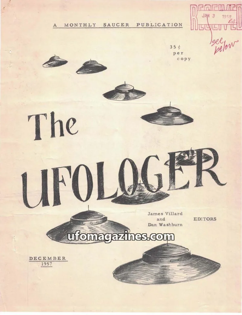 Cover of The Ufologer (Villard) issue Vol. 2, No. 1: The UFOLOGER