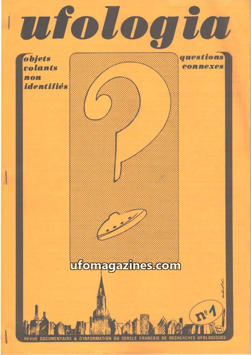 Cover of CFRU issue 1: UFOLOGIA