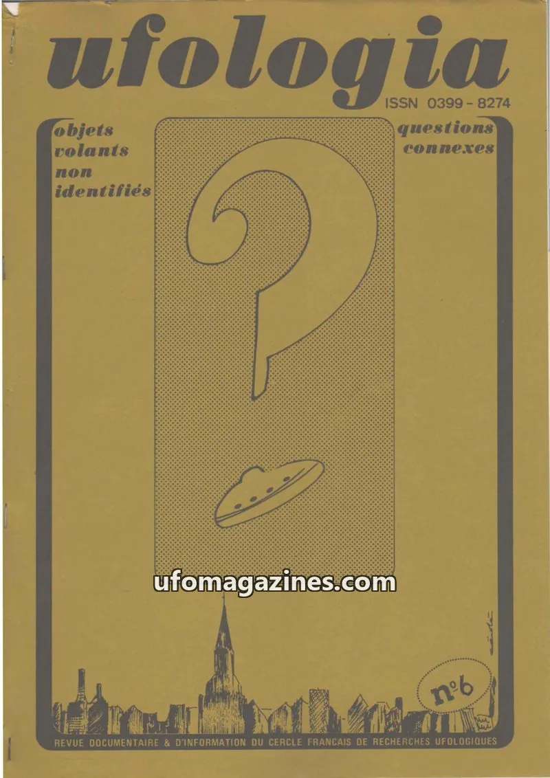 Cover of Ufologia issue N°6: UFOLOGIA