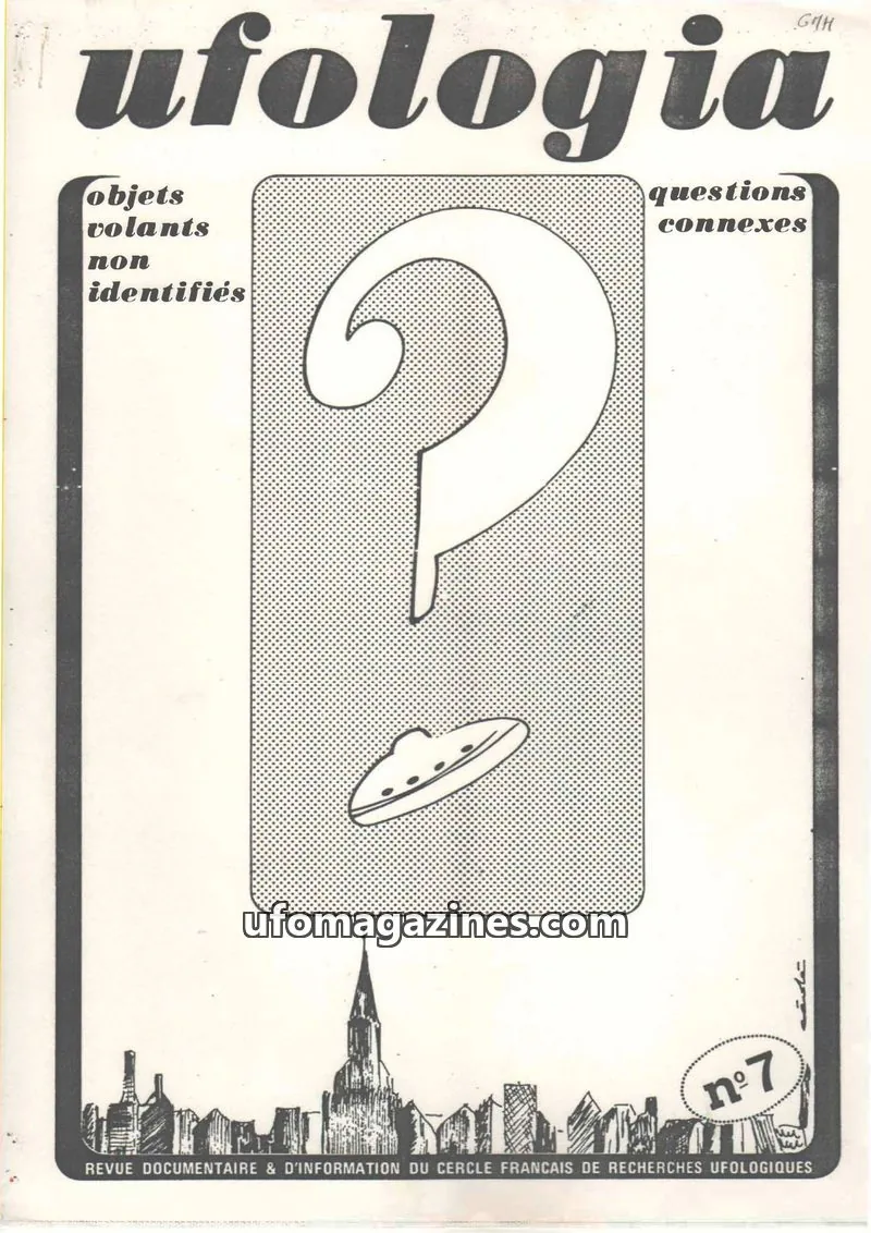 Cover of Ufologia issue 7: UFOLOGIA