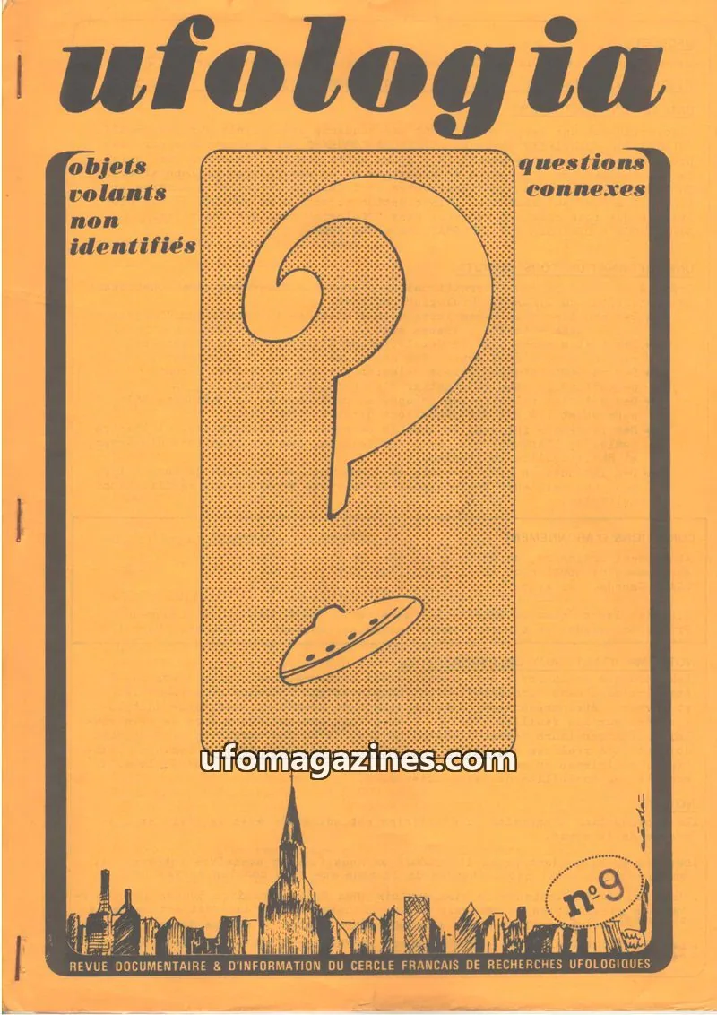 Cover of Ufologia issue 9: ufologia