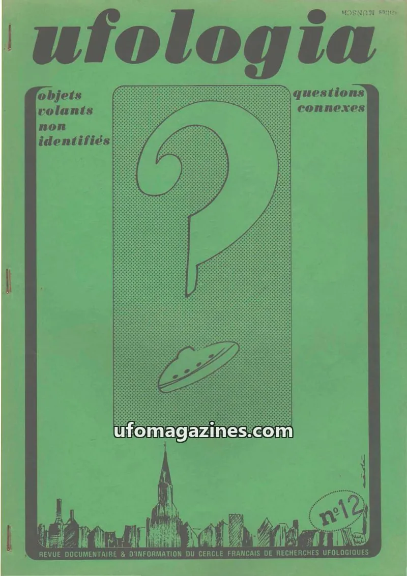 Cover of Ufologia issue 12: ufologia