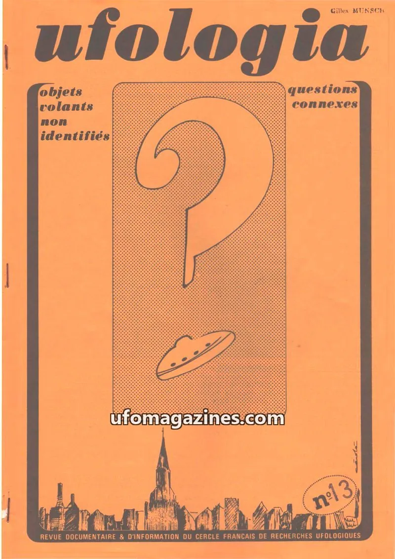Cover of Ufologia issue 13: ufologia