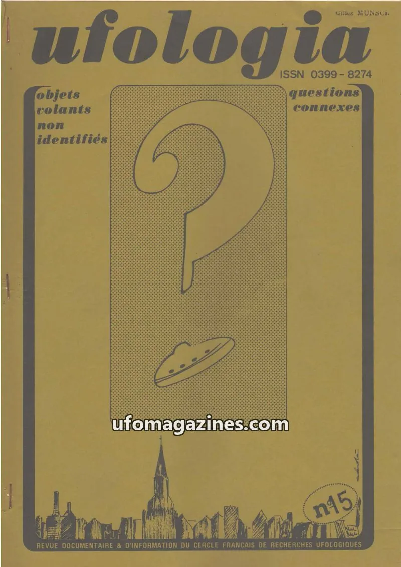 Cover of Ufologia issue 15: ufologia