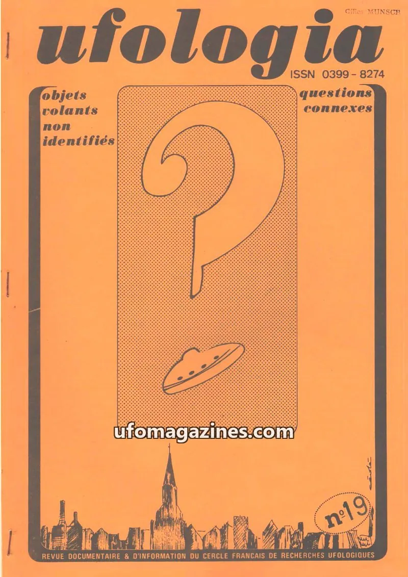 Cover of Ufologia issue 19: ufologia