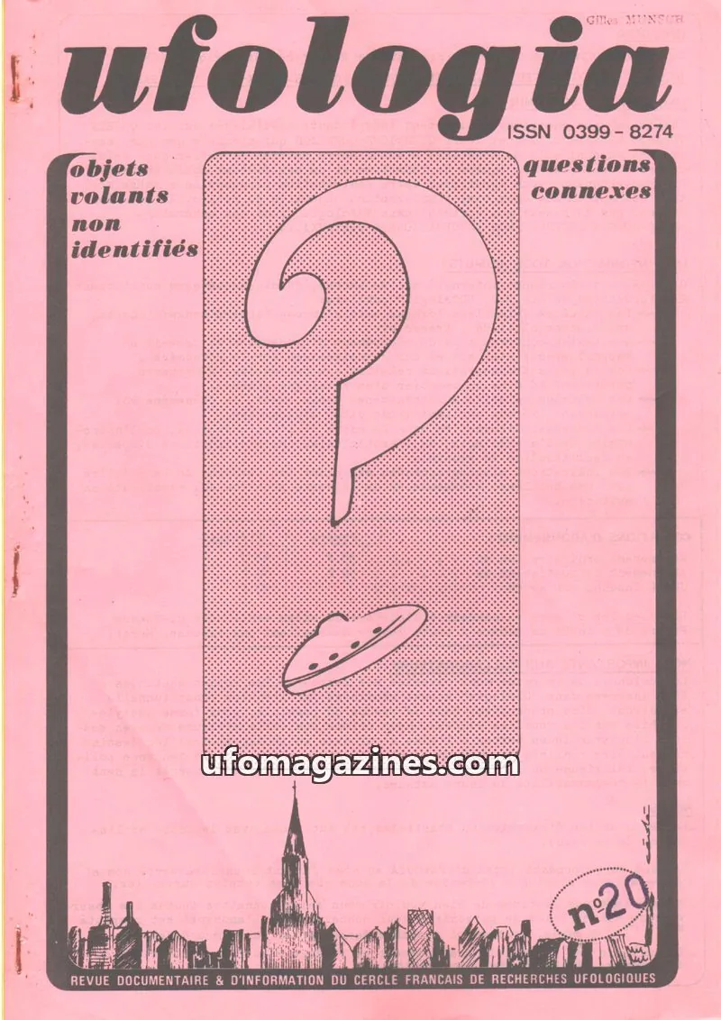 Cover of Ufologia issue 20: ufologia