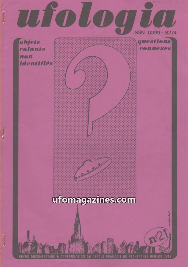 Cover of Ufologia issue 21: ufologia
