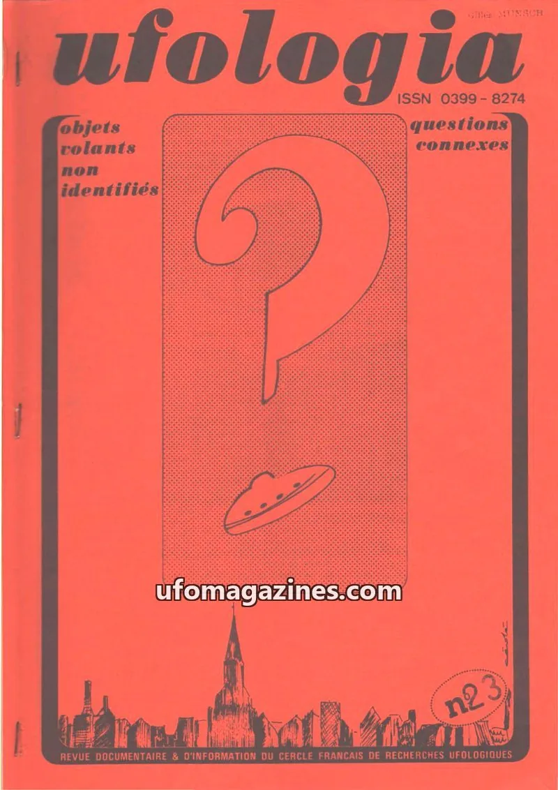 Cover of Ufologia issue 23: ufologia