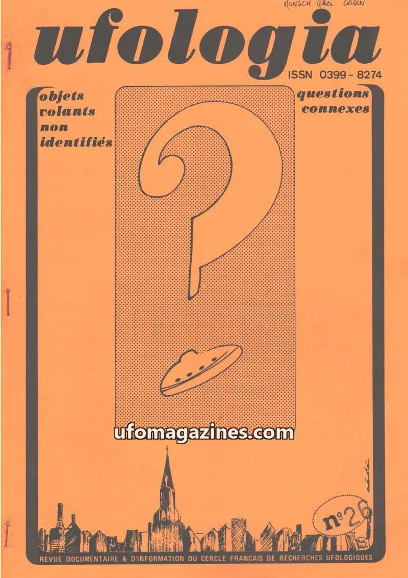 Cover of Ufologia issue 26: ufologia
