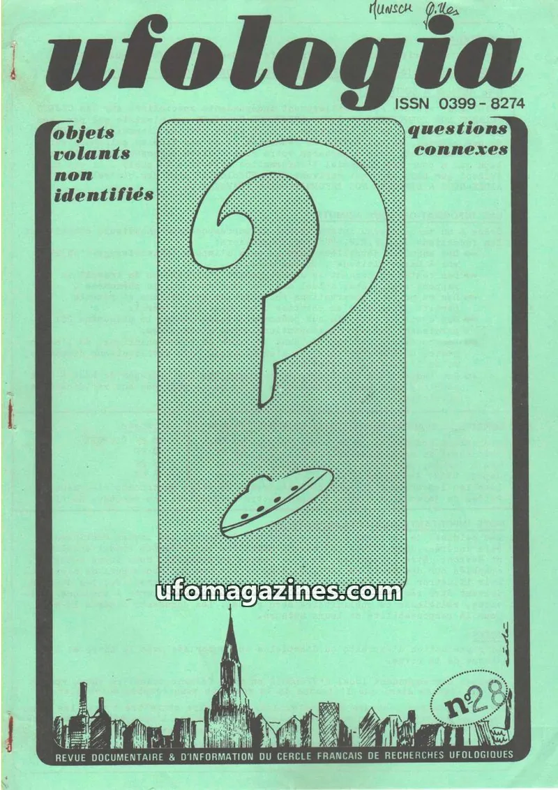 Cover of Ufologia issue n28: ufologia