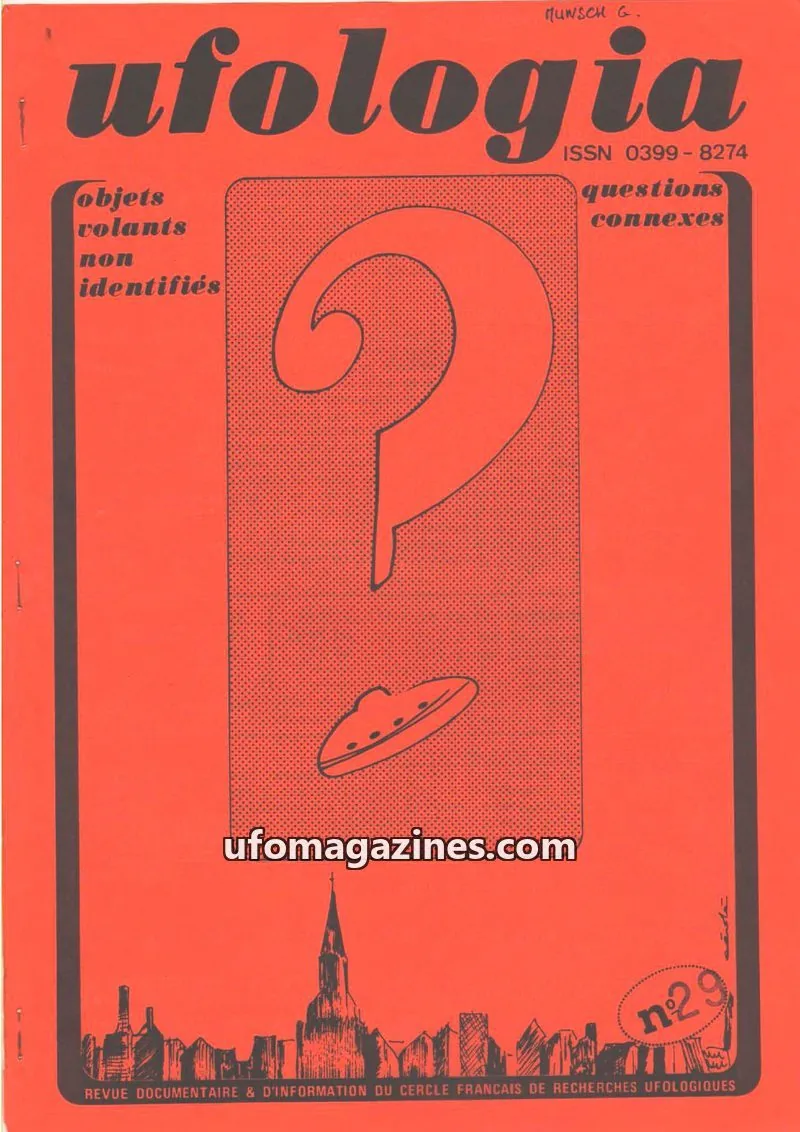 Cover of Ufologia issue 29: ufologia