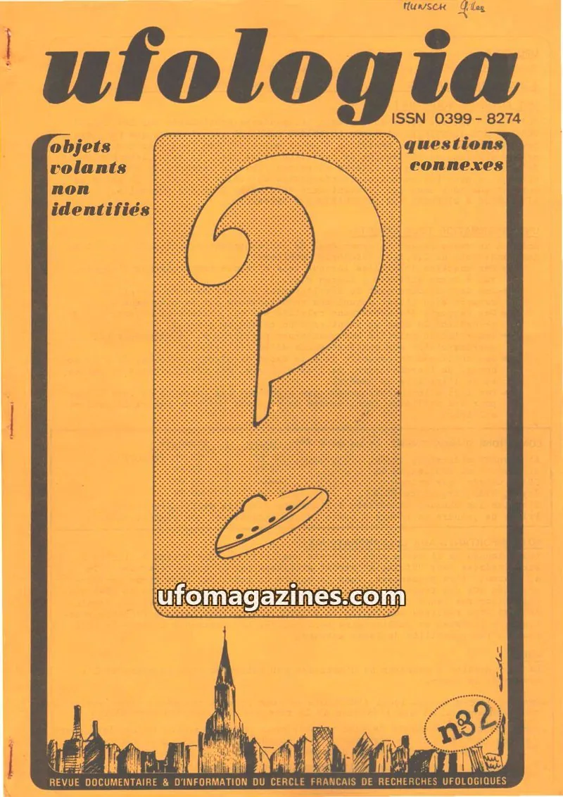 Cover of Ufologia issue 32: ufologia