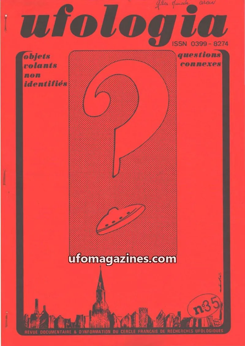 Cover of Ufologia issue 35: ufologia