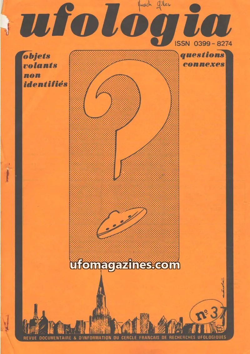 Cover of Ufologia issue 37: ufologia