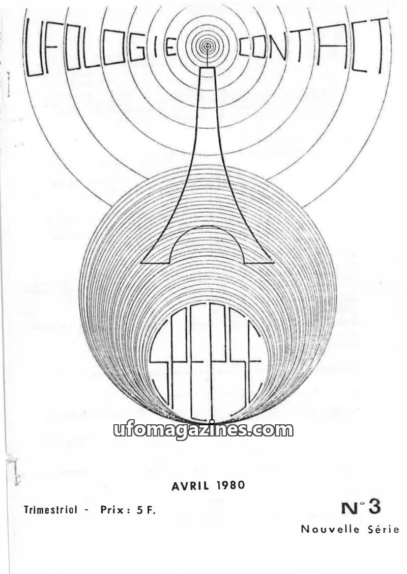Cover of SPEPSE issue N° 3: UFOLOGIE CONTACT
