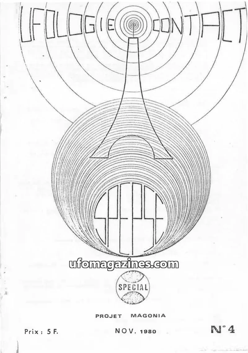 Cover of SPEPSE issue 4: UFOLOGIE CONTACT