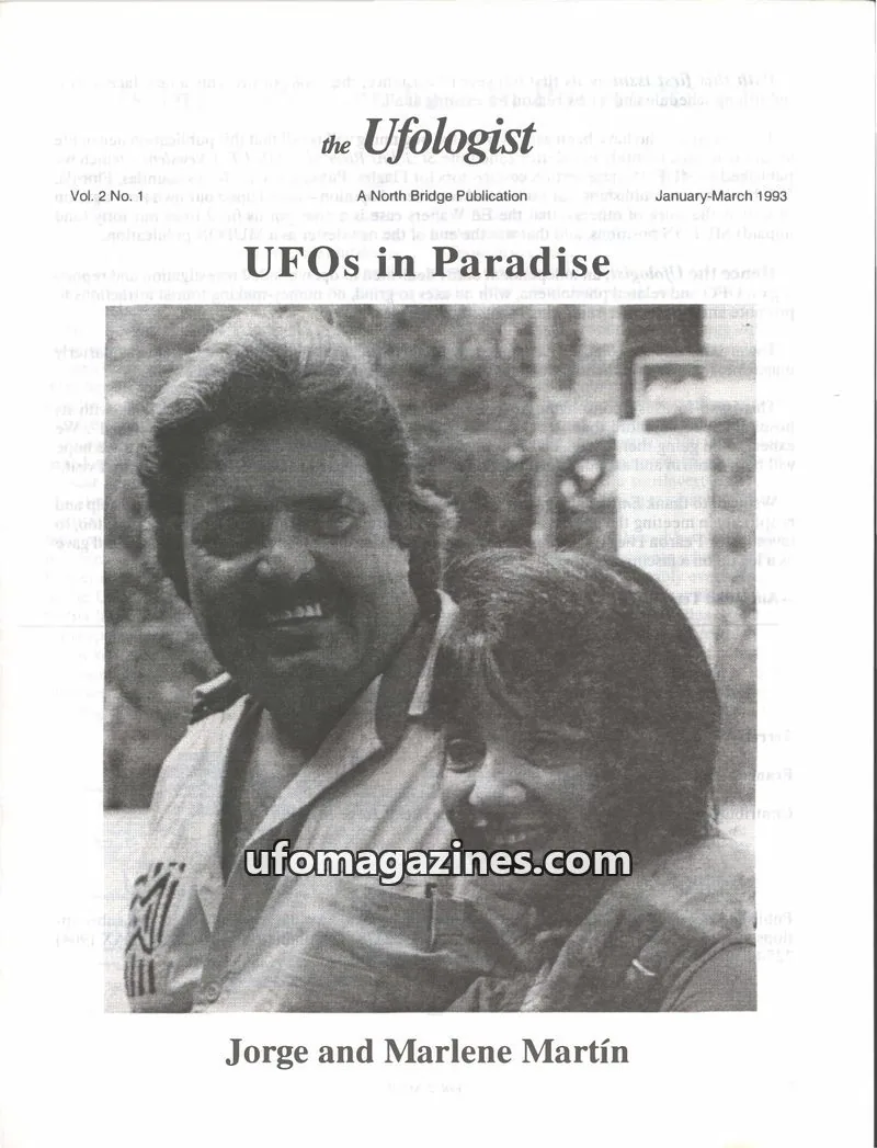 Cover of Ufologist, The (Terrell Ecker) issue Vol. 2 No. 1: the Ufologist