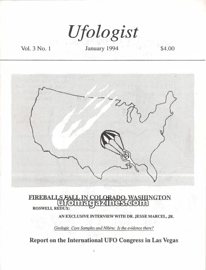 Cover of Ufologist, The (Terrell Ecker) issue Vol. 3 No. 1: Ufologist