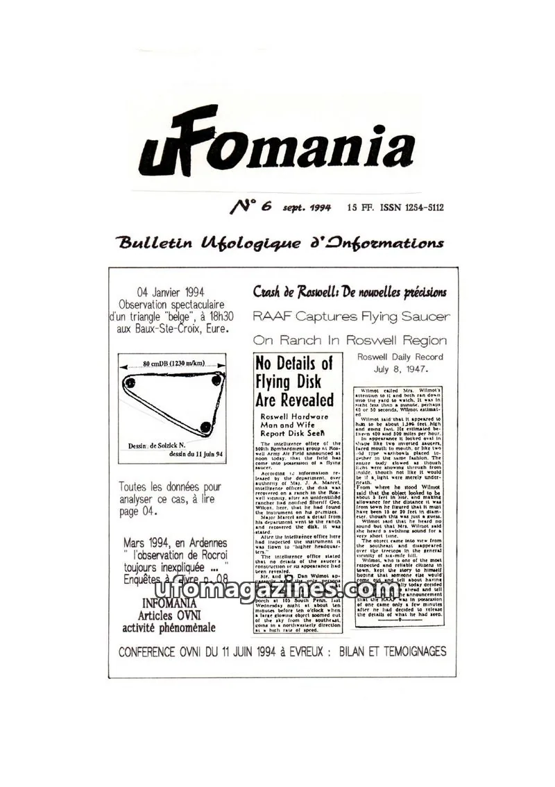 Cover of UFOmania issue 6: Ufomania