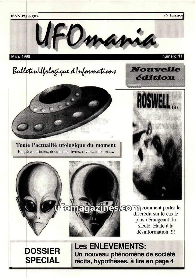 Cover of UFOmania issue 11: UFOmania