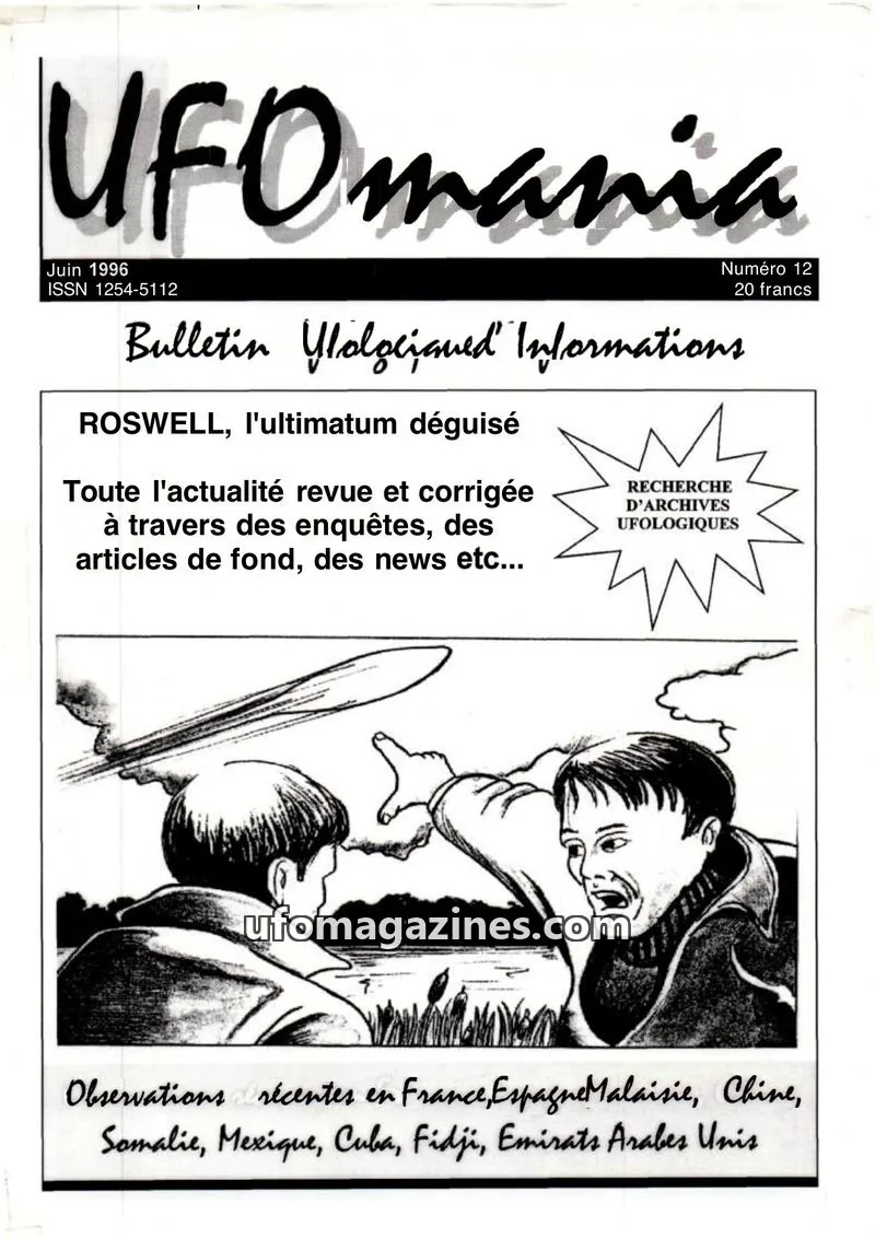 Cover of UFOmania issue 12: UFOmama