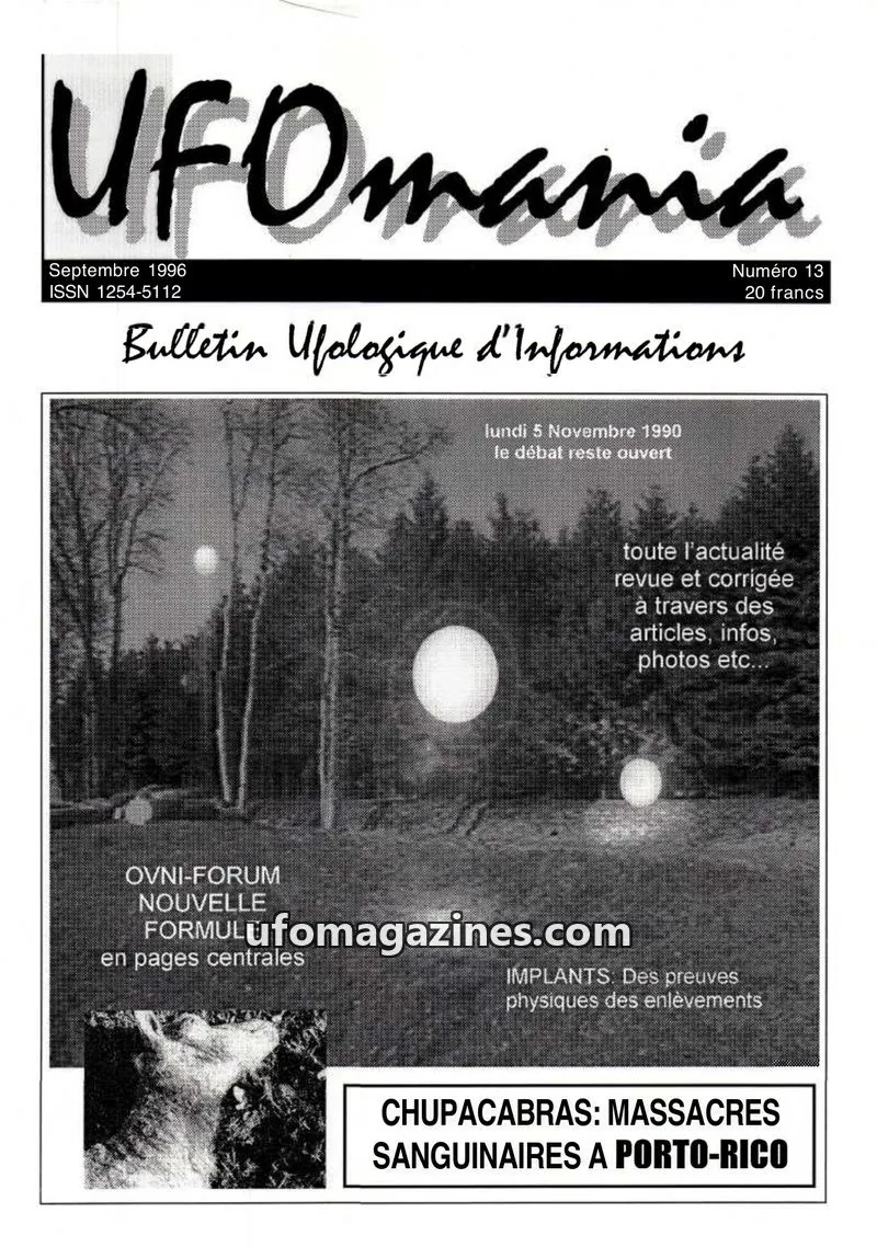 Cover of UFOmania issue 13: UFOmania