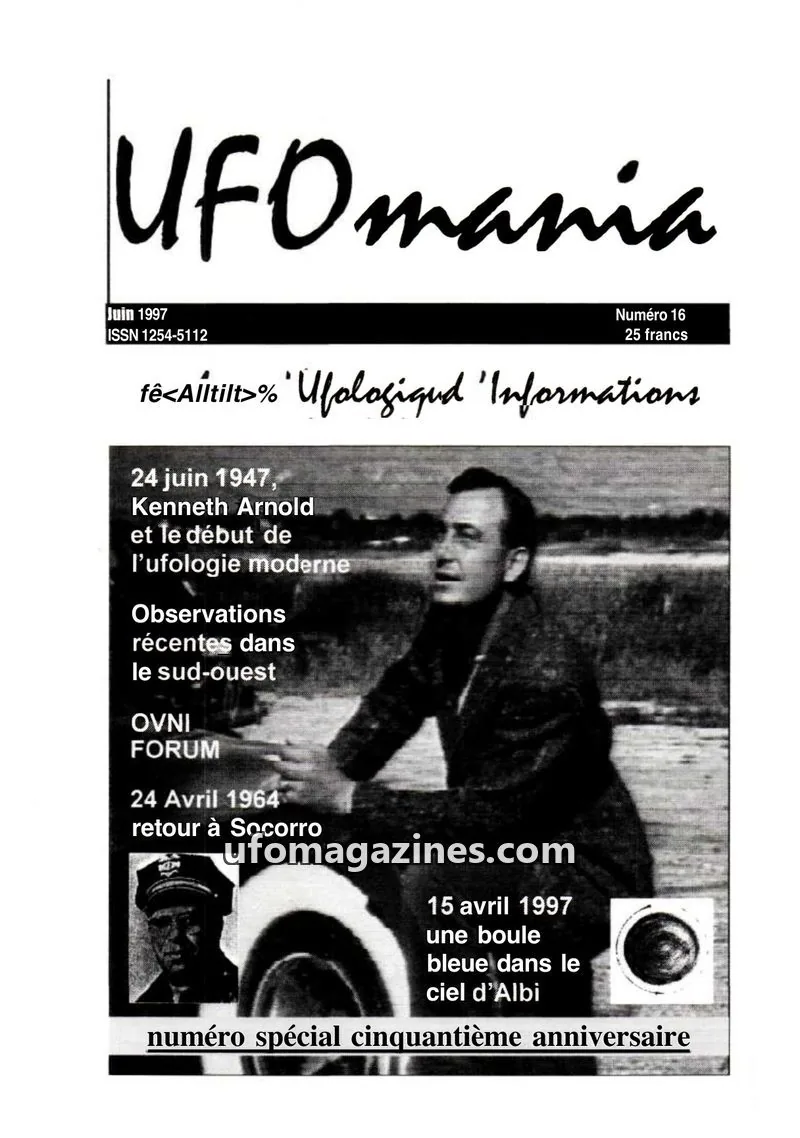 Cover of UFOmania issue 16: UFOmania