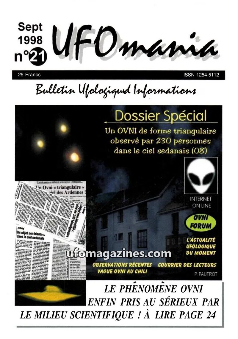 Cover of UFOmania issue n°21: UFOmania