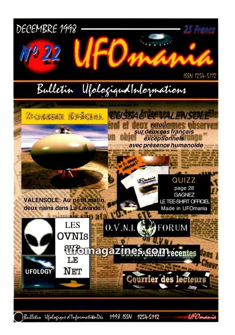 Cover of UFOmania issue 22: UFOmania