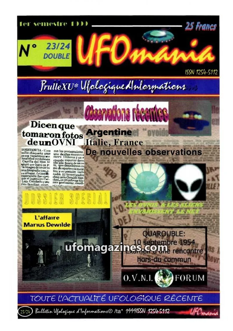Cover of UFOmania issue 23/24 DOUBLE: UFOmania