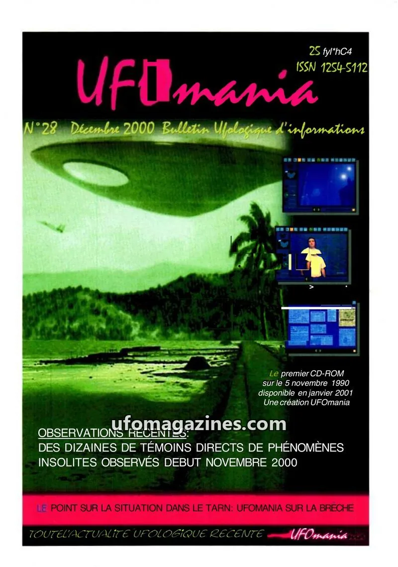 Cover of UFOmania issue 28: UFOmania