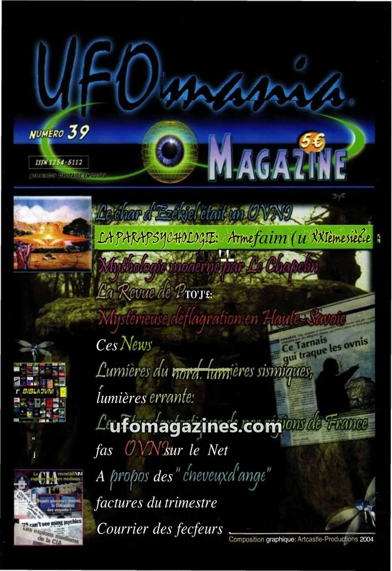Cover of UFOmania issue 39: UFOmania MAGAZINE