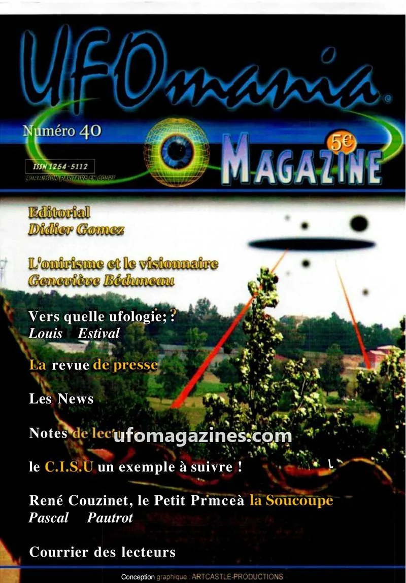 Cover of UFOmania issue 40: UFOmania MAGAZINE