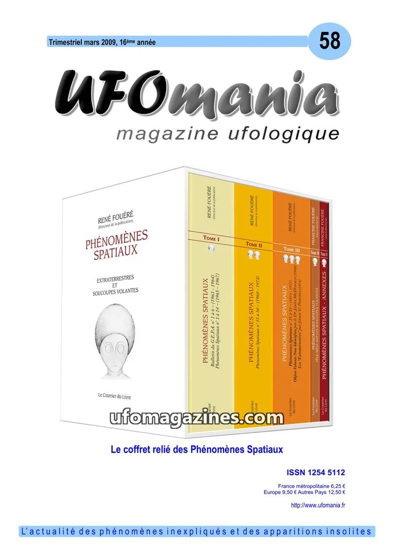 Cover of UFOmania issue 58: UFOmania