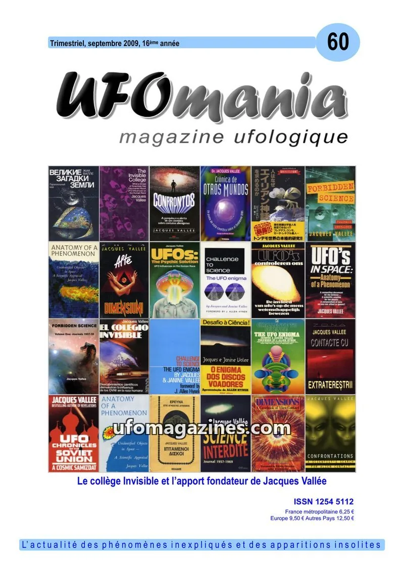 Cover of UFOmania issue 60: UFOmania