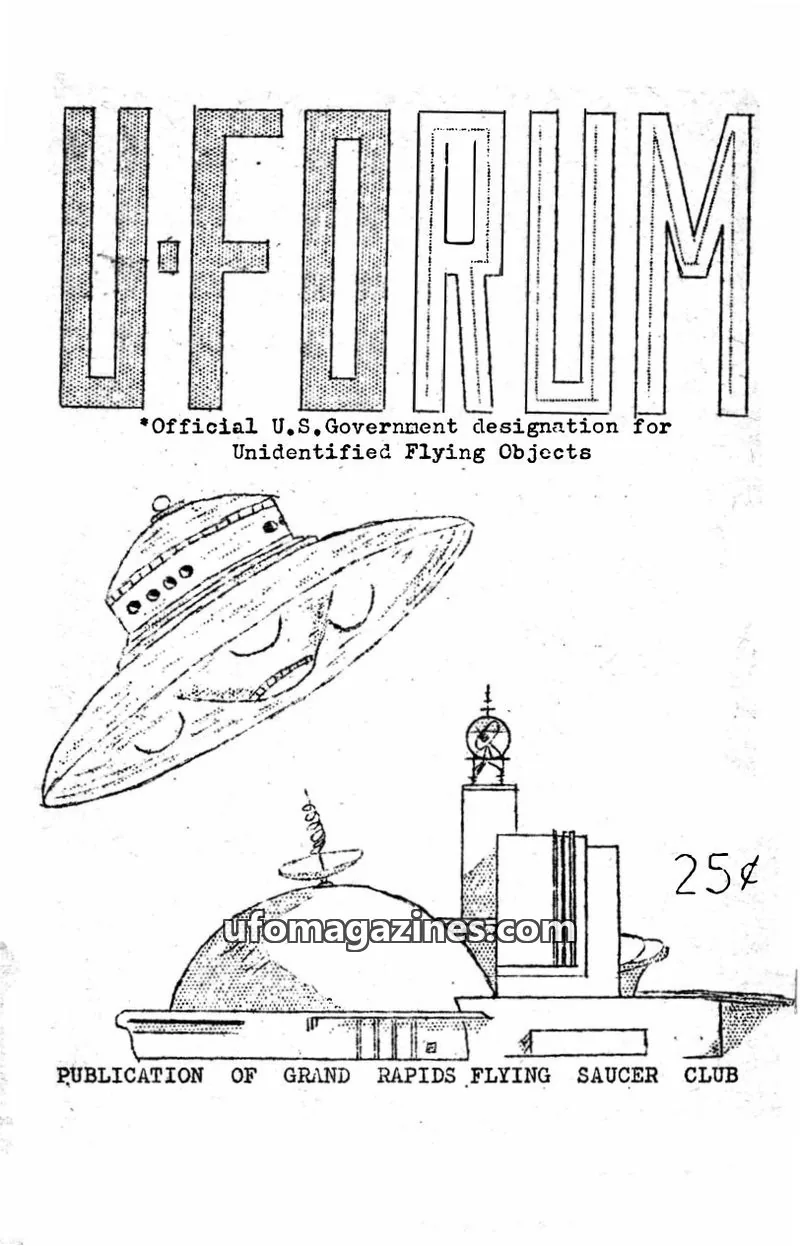 Cover of UFORUM (1950s) issue SEVEN: UFORUM